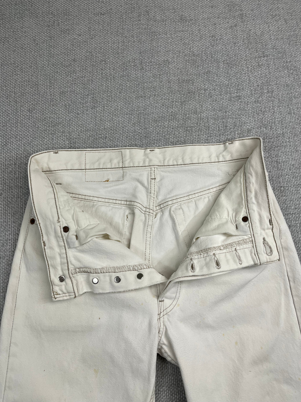 90’s Levi's 501 White Jeans 29"