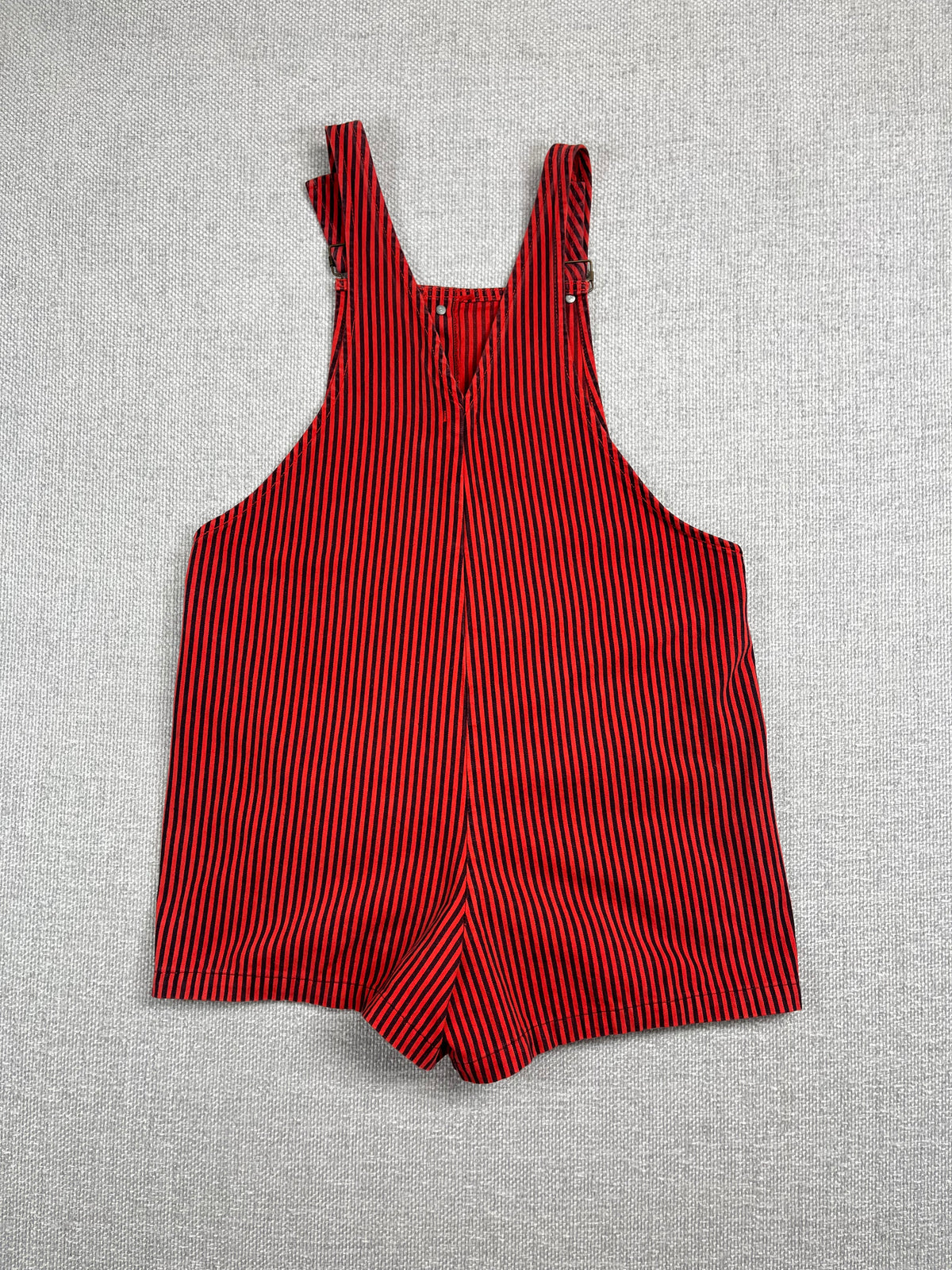 90's Striped Overalls