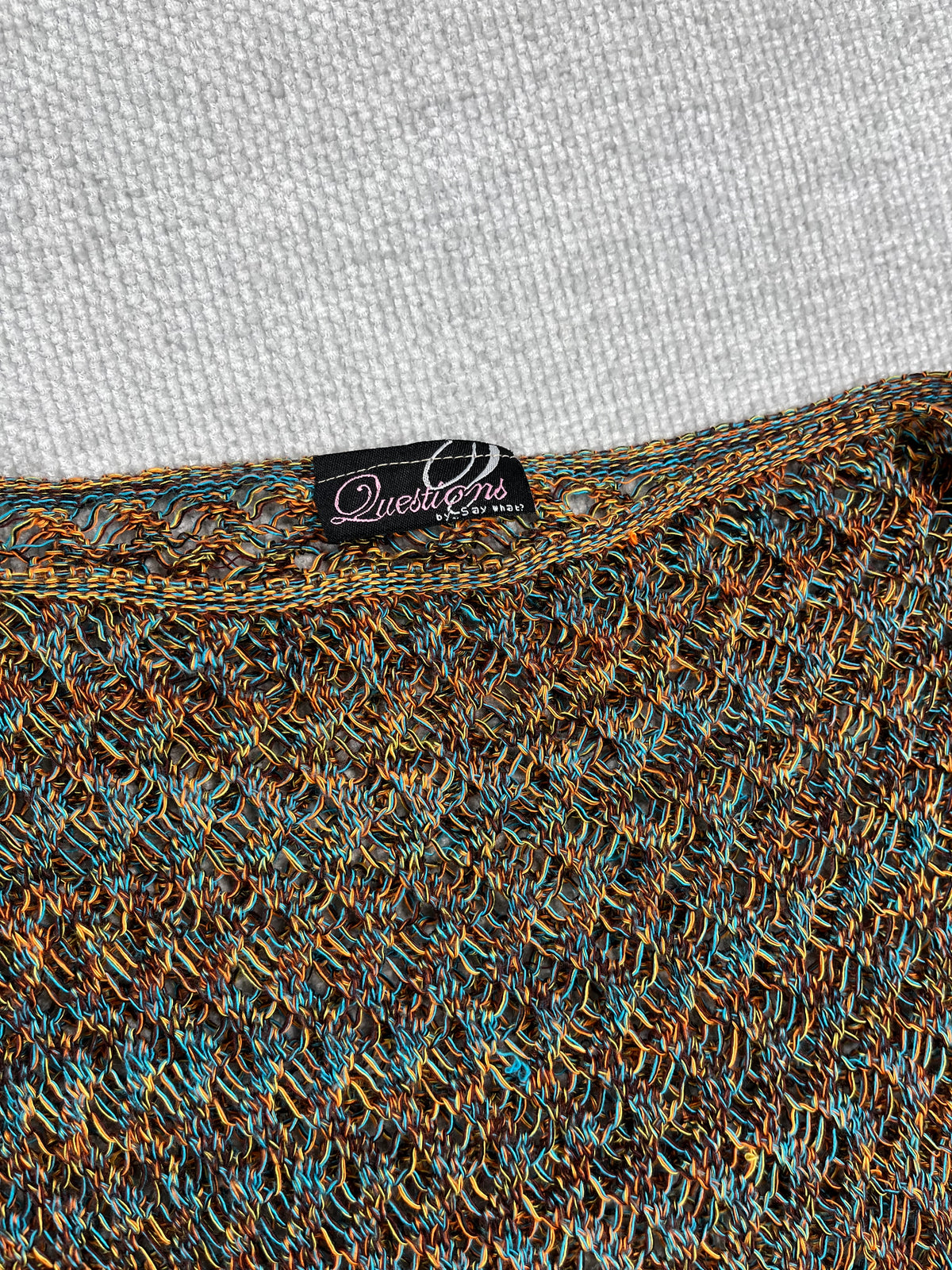 90's Knit Poncho