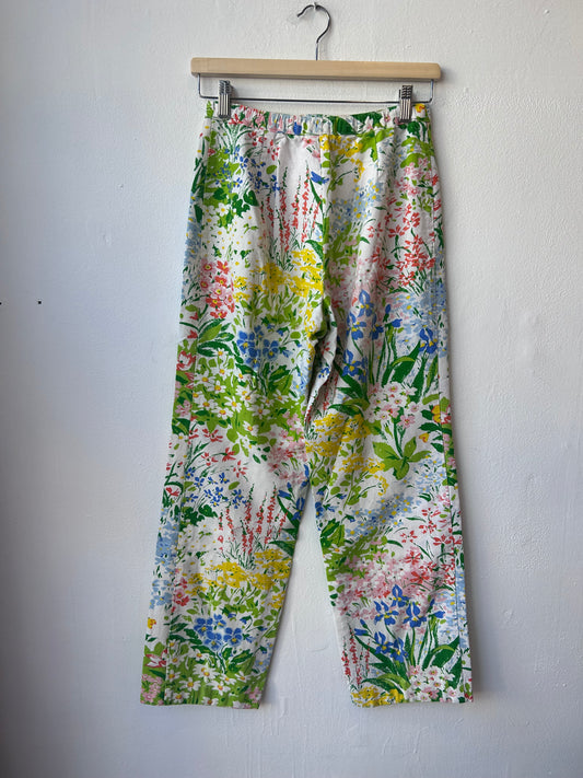 90's Floral Pants 26"