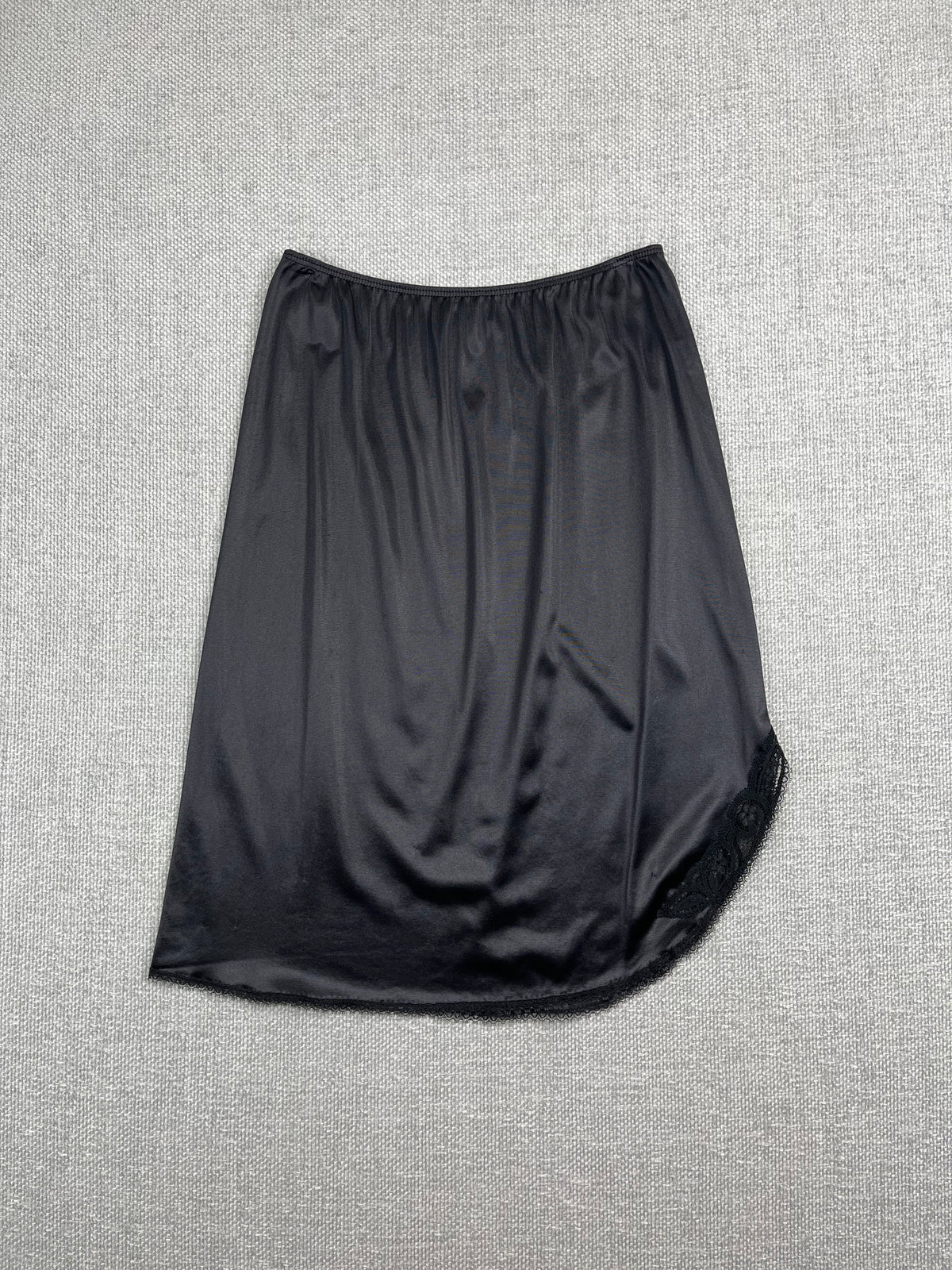 90's Black Slip Skirt 27-32"