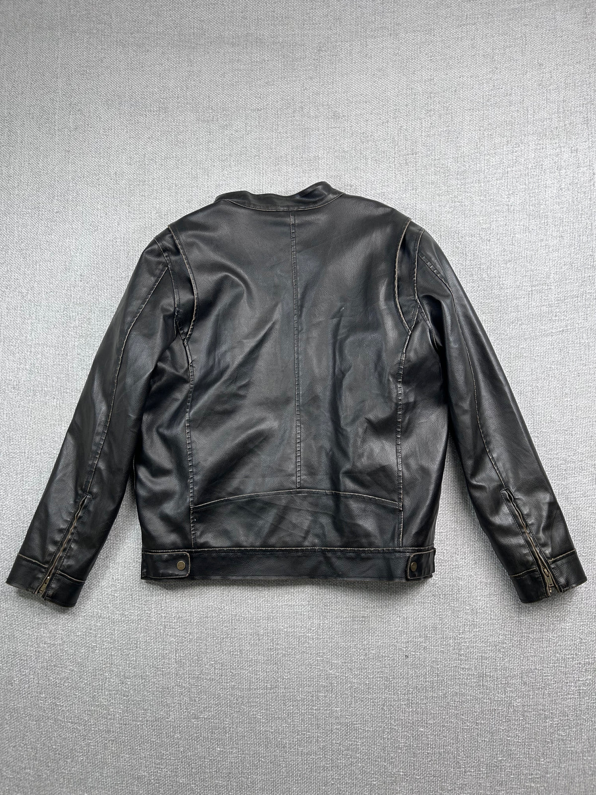Y2K Guess Cafe Moto Leather Jacket