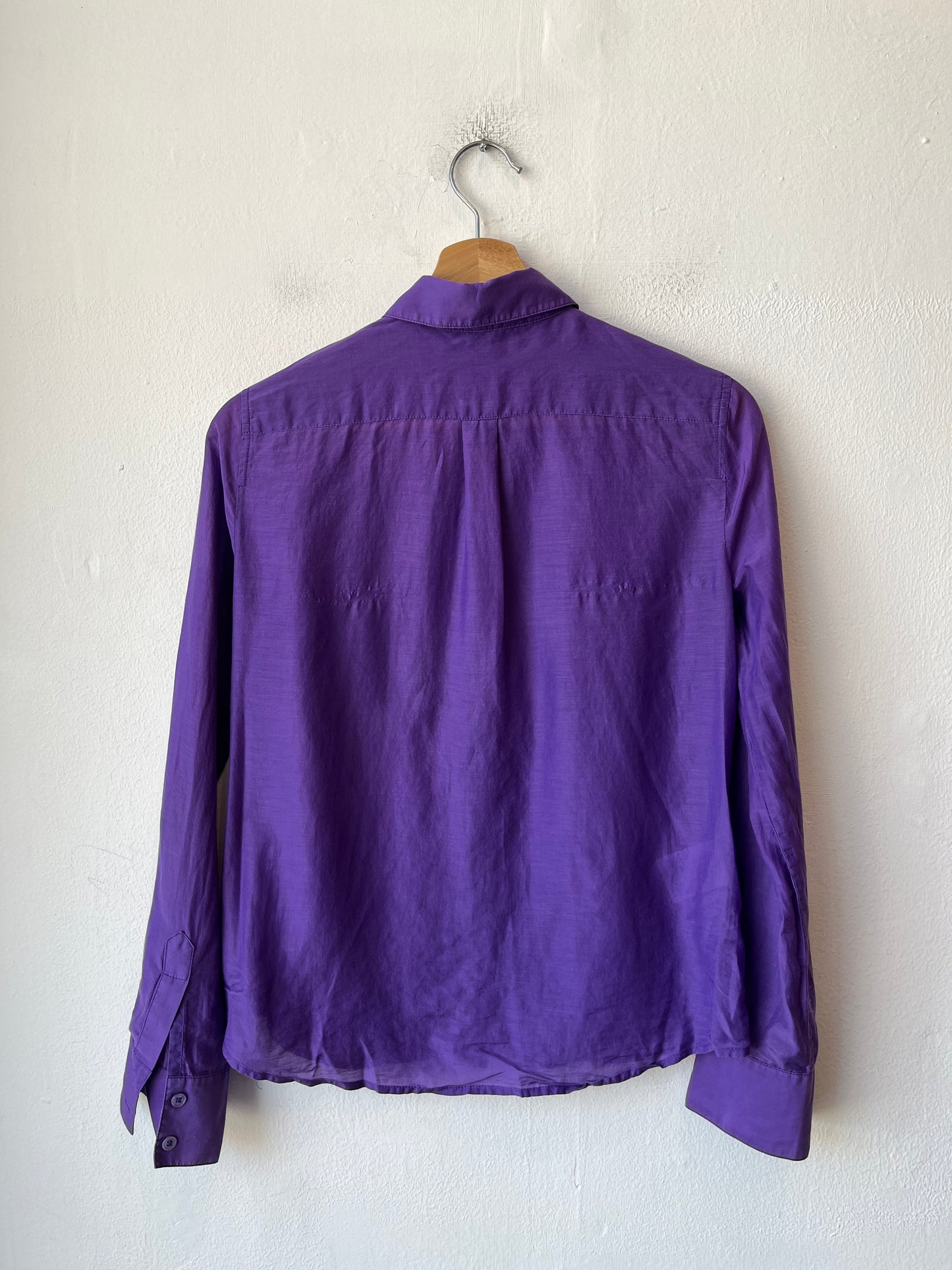 Y2K Purple Button Down Shirt