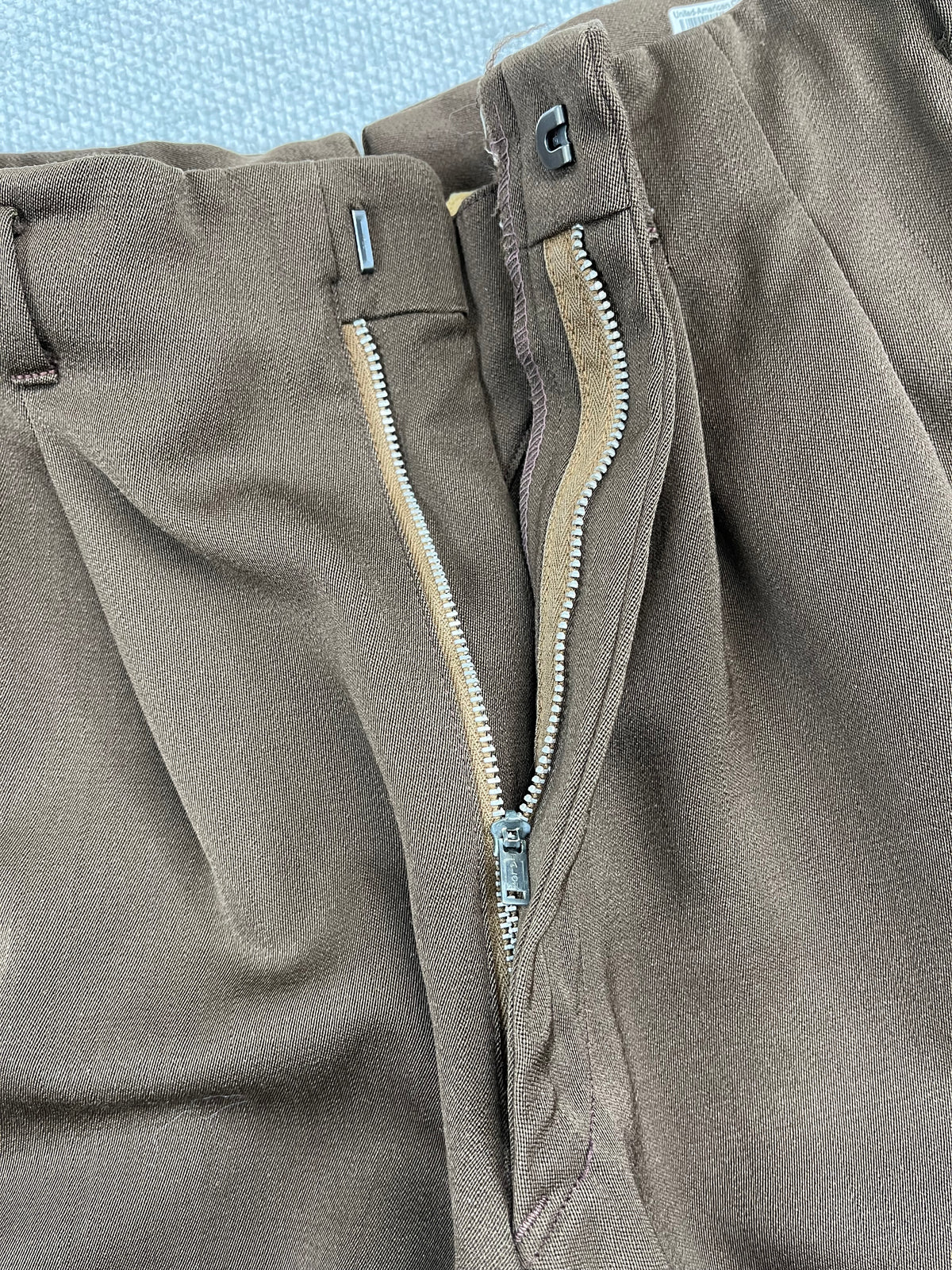 40's Gabardine Repaired Trousers 29"