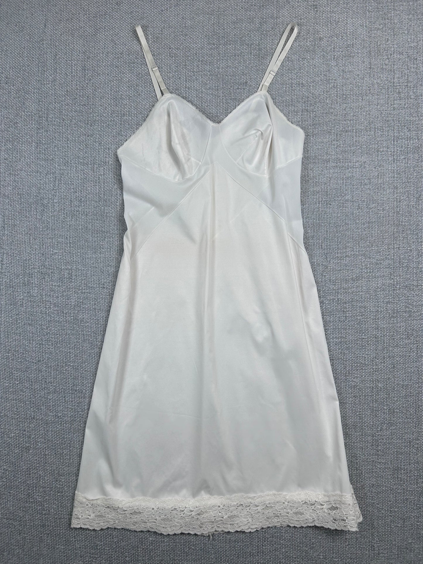 80's White Slip Dress