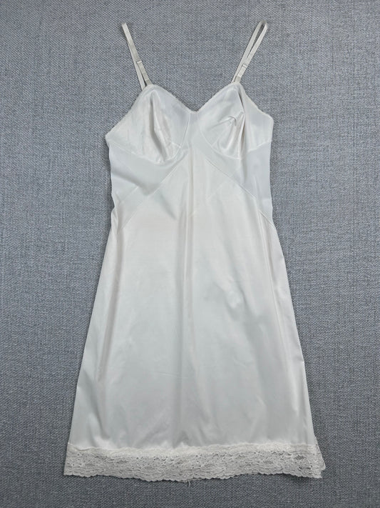 80's White Slip Dress