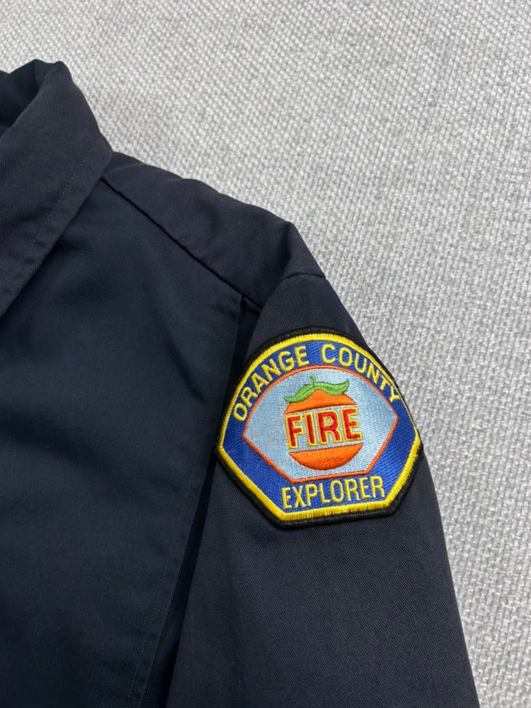 Y2K Orange County Fire Work Jacket