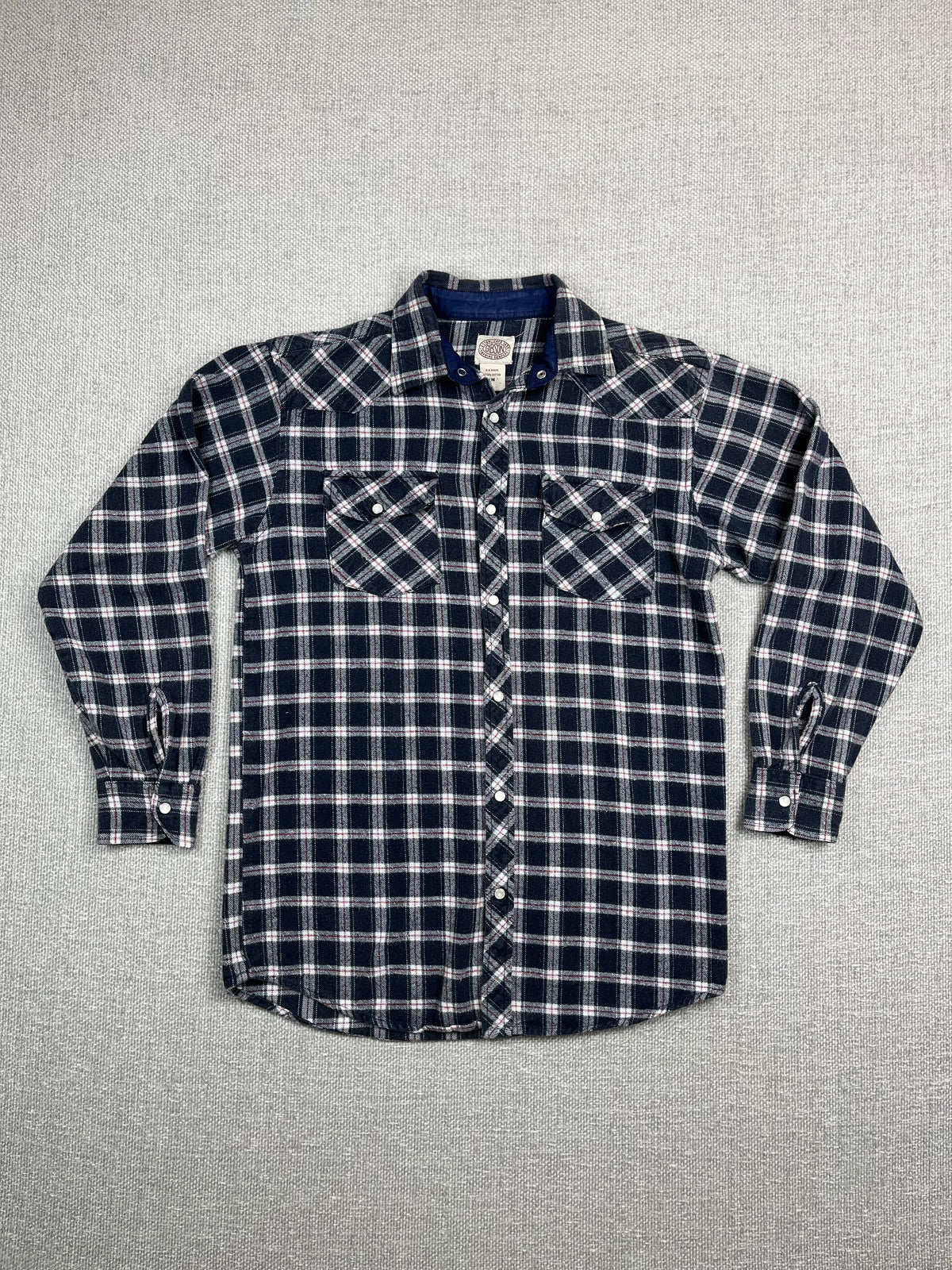 90's Plaid Pearl Snap Shirt