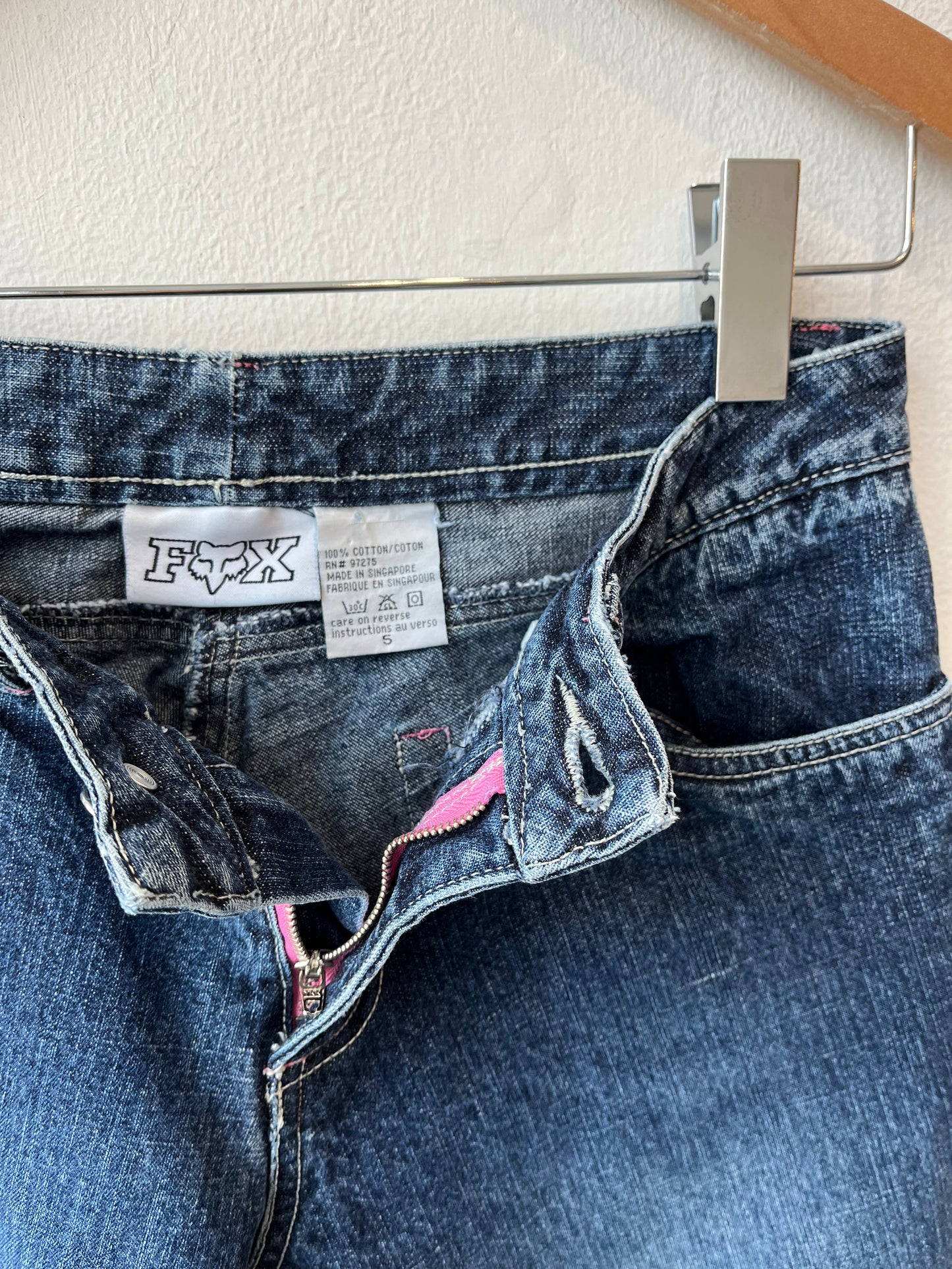 Y2K Fox Racing Low Rise Jeans 28"