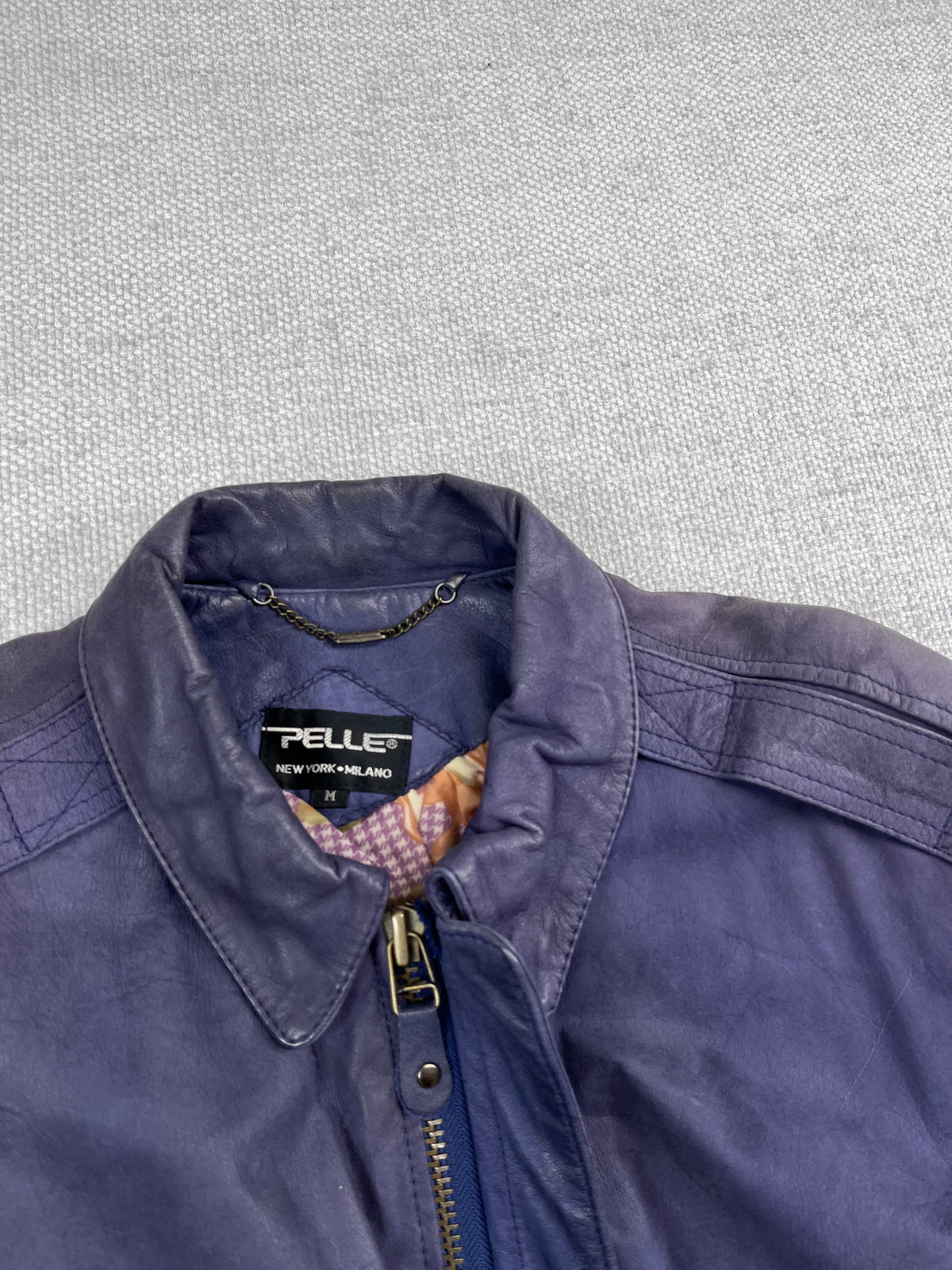 90s Pelle Leather Bomber Jacket