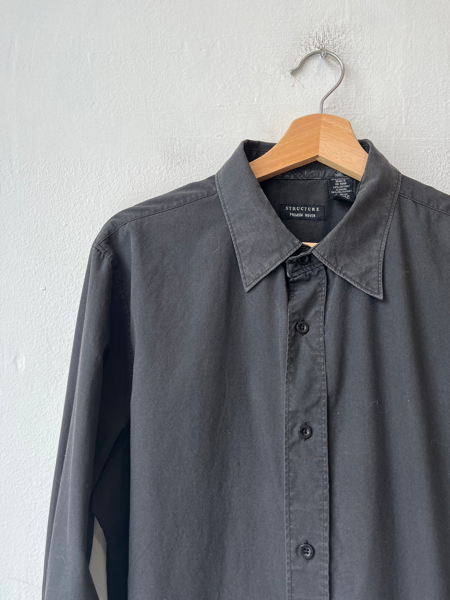 Y2K Black Dress Shirt