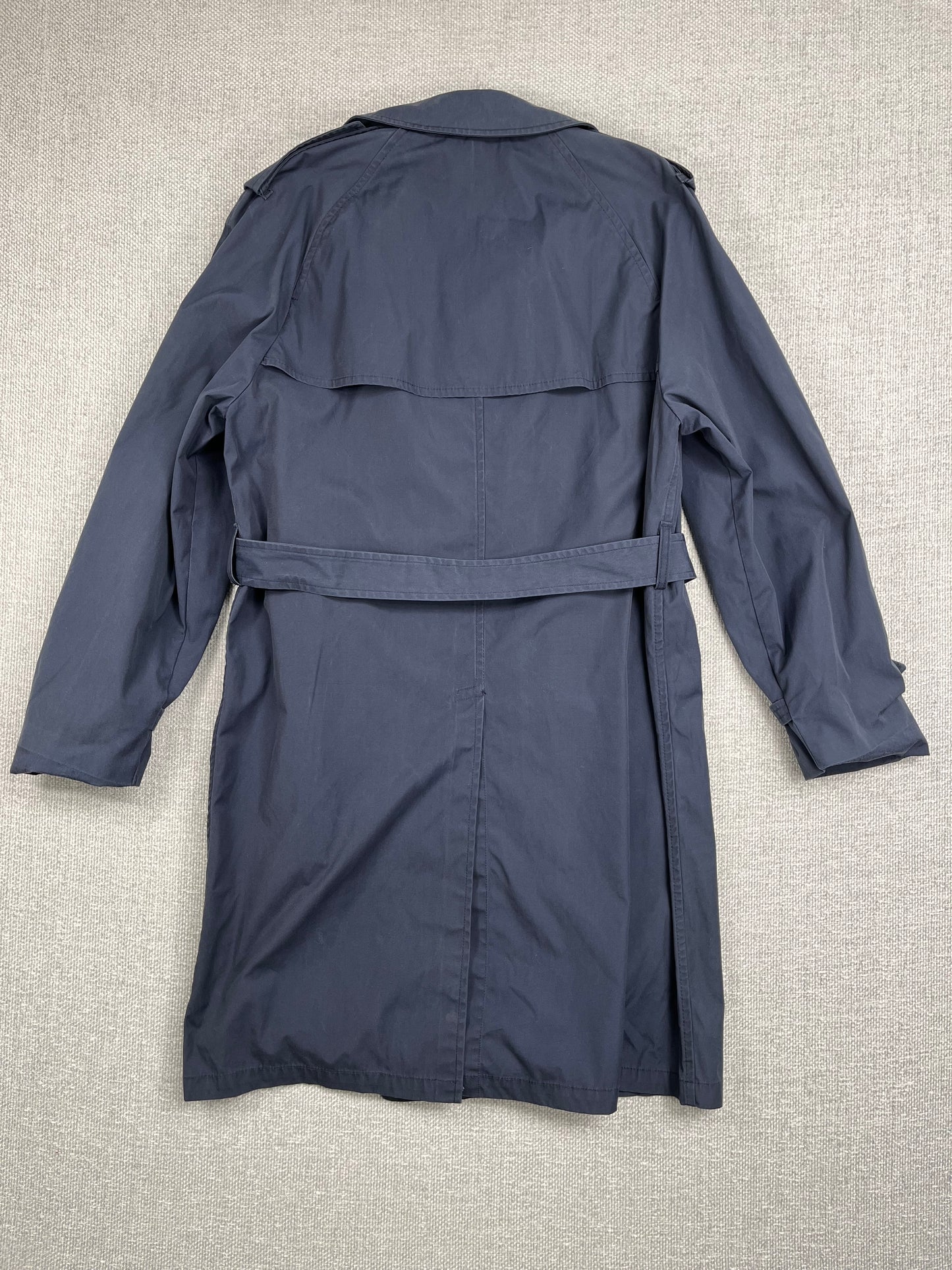 Y2K Navy Trench Coat
