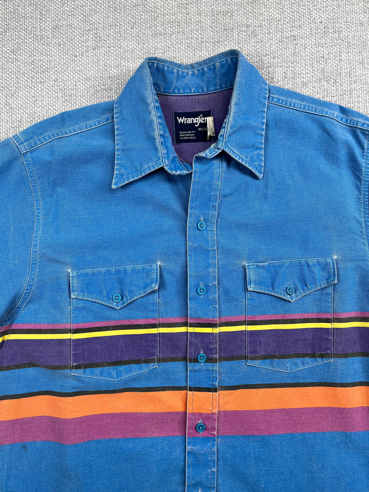 90's Wrangler BrushPopper Striped Shirt