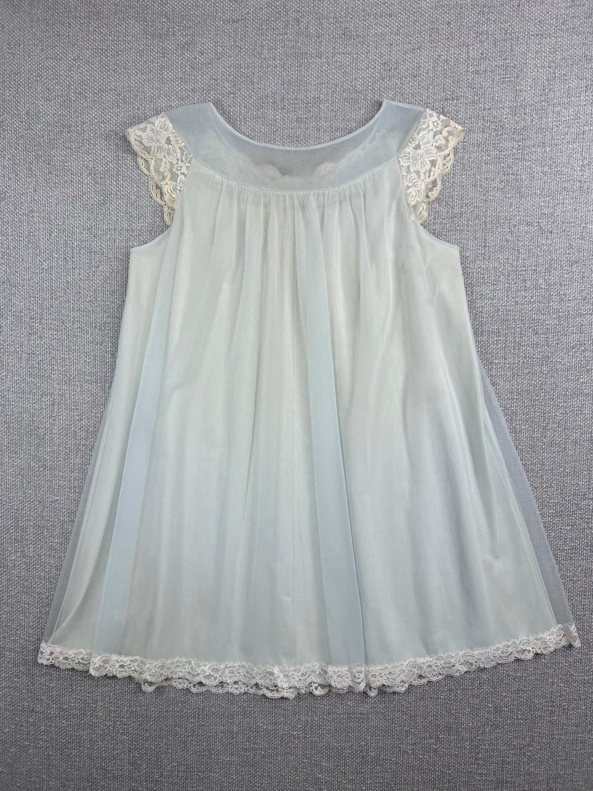 60's Light Blue Lace Nightgown