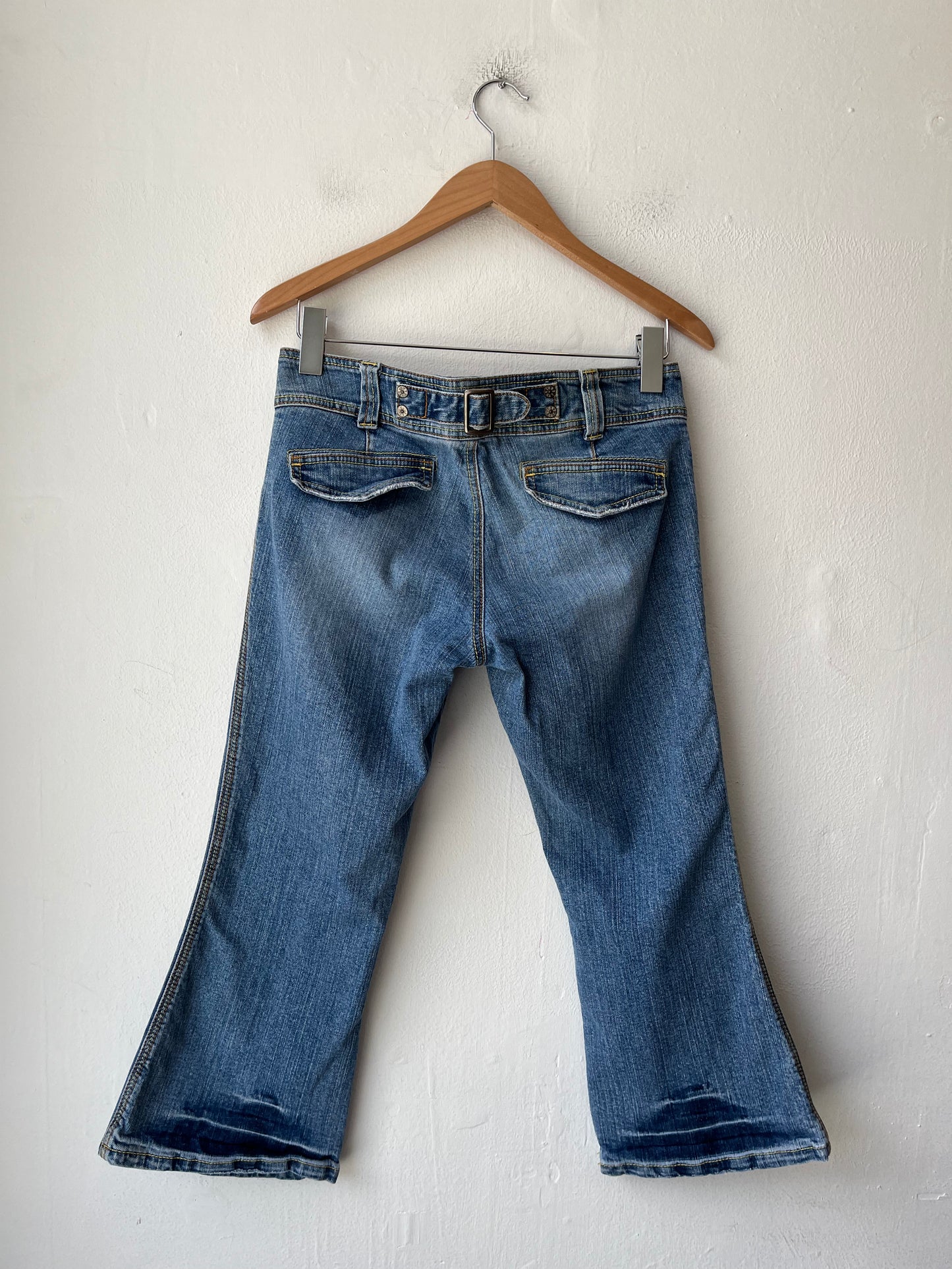 Y2K Denim Capri Pants 31"