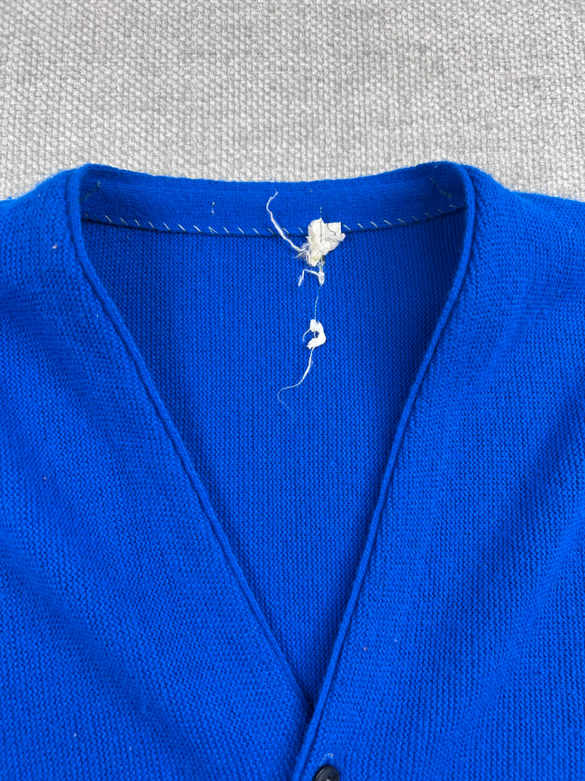70’s Royal Blue Knit Cardigan