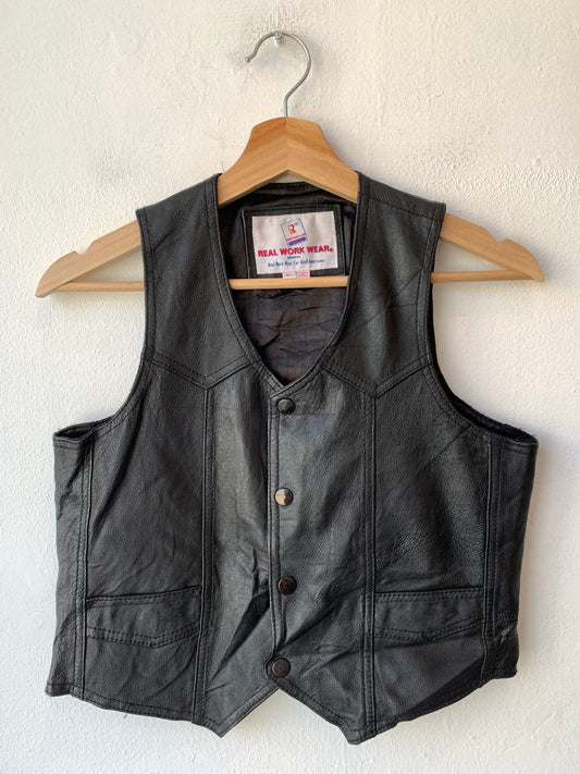 90's Leather USA Vest