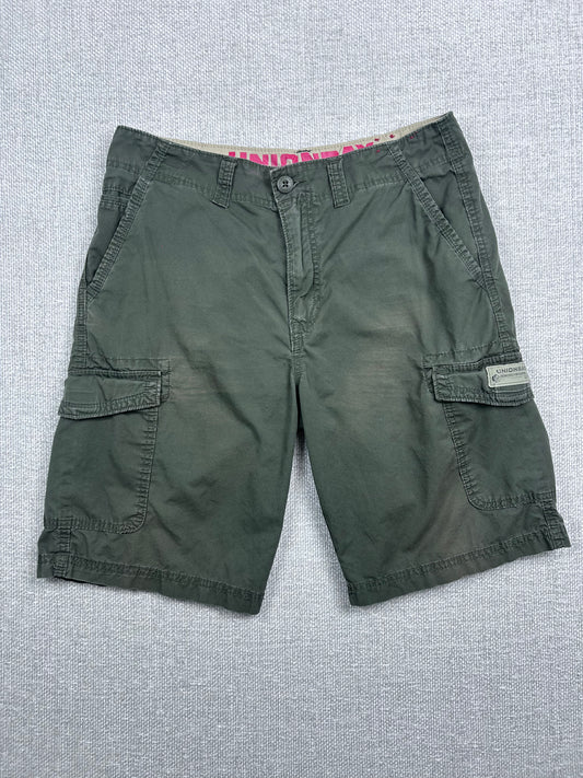 Y2K Olive Cargo Shorts 32"