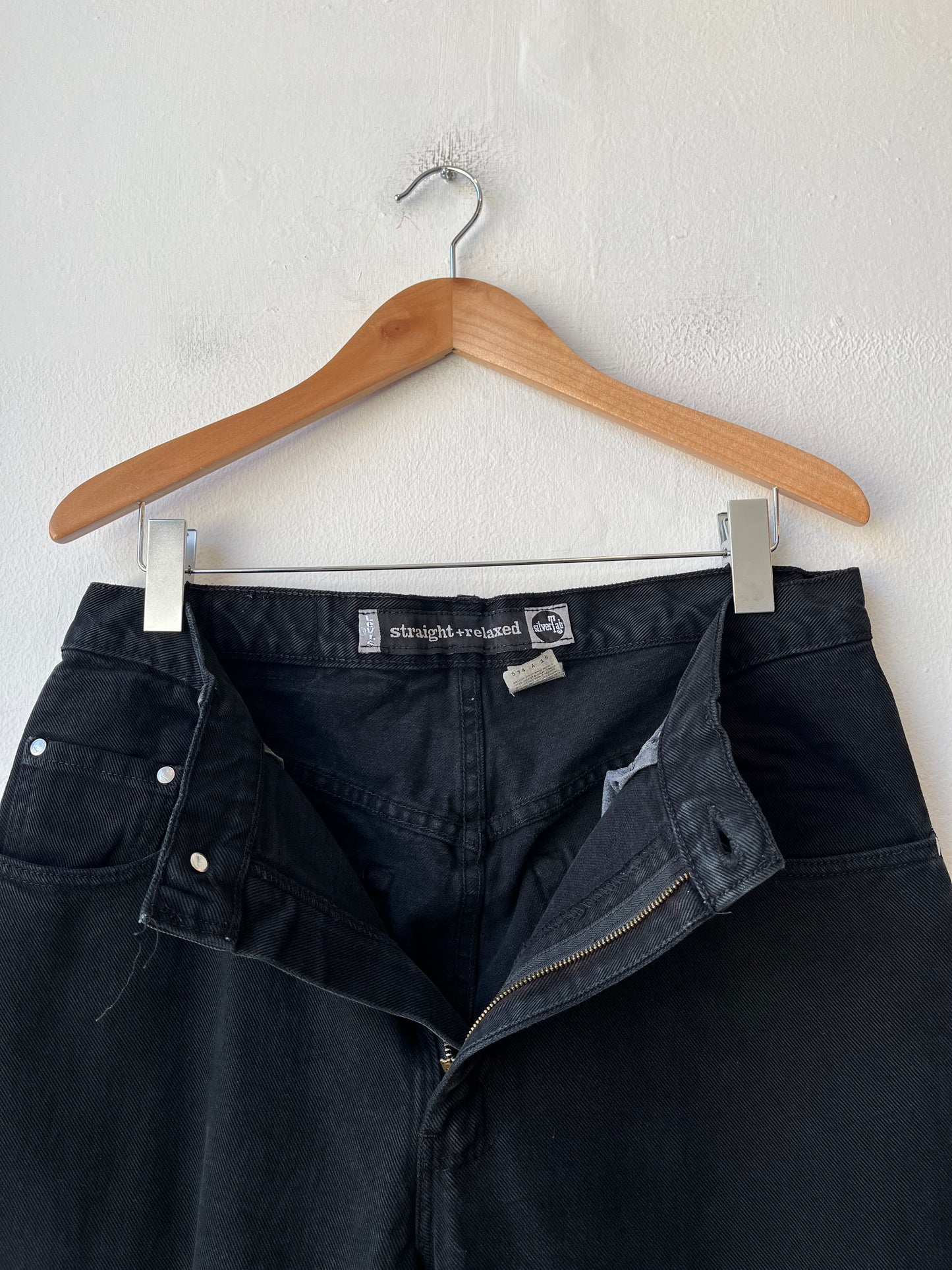 90's Levi's Silver Tab Black Jeans 34"