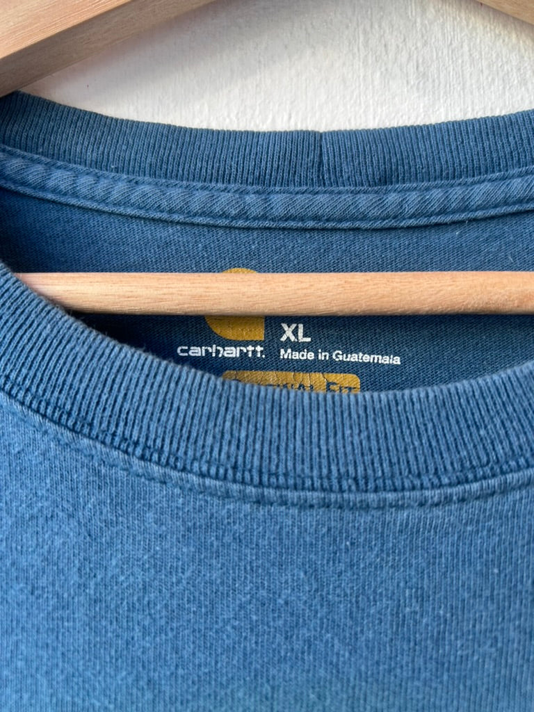 Y2K Blue Carhartt Pocket Tee