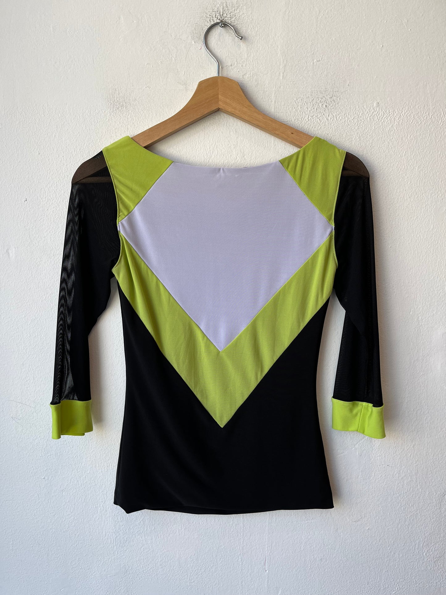90's Bebe Mesh Sleeve Top