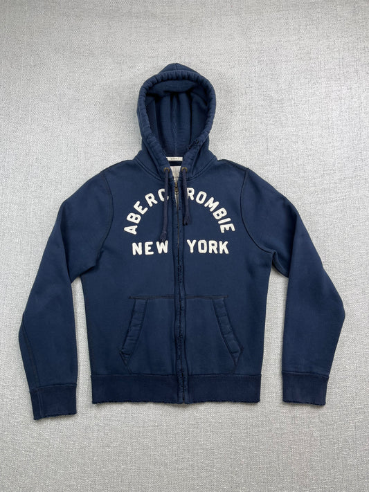 Y2K Navy Abercrombie Zip Up