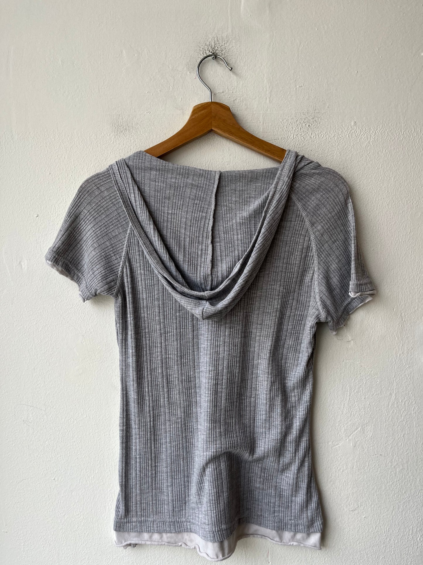 Y2K Hooded Henley Top