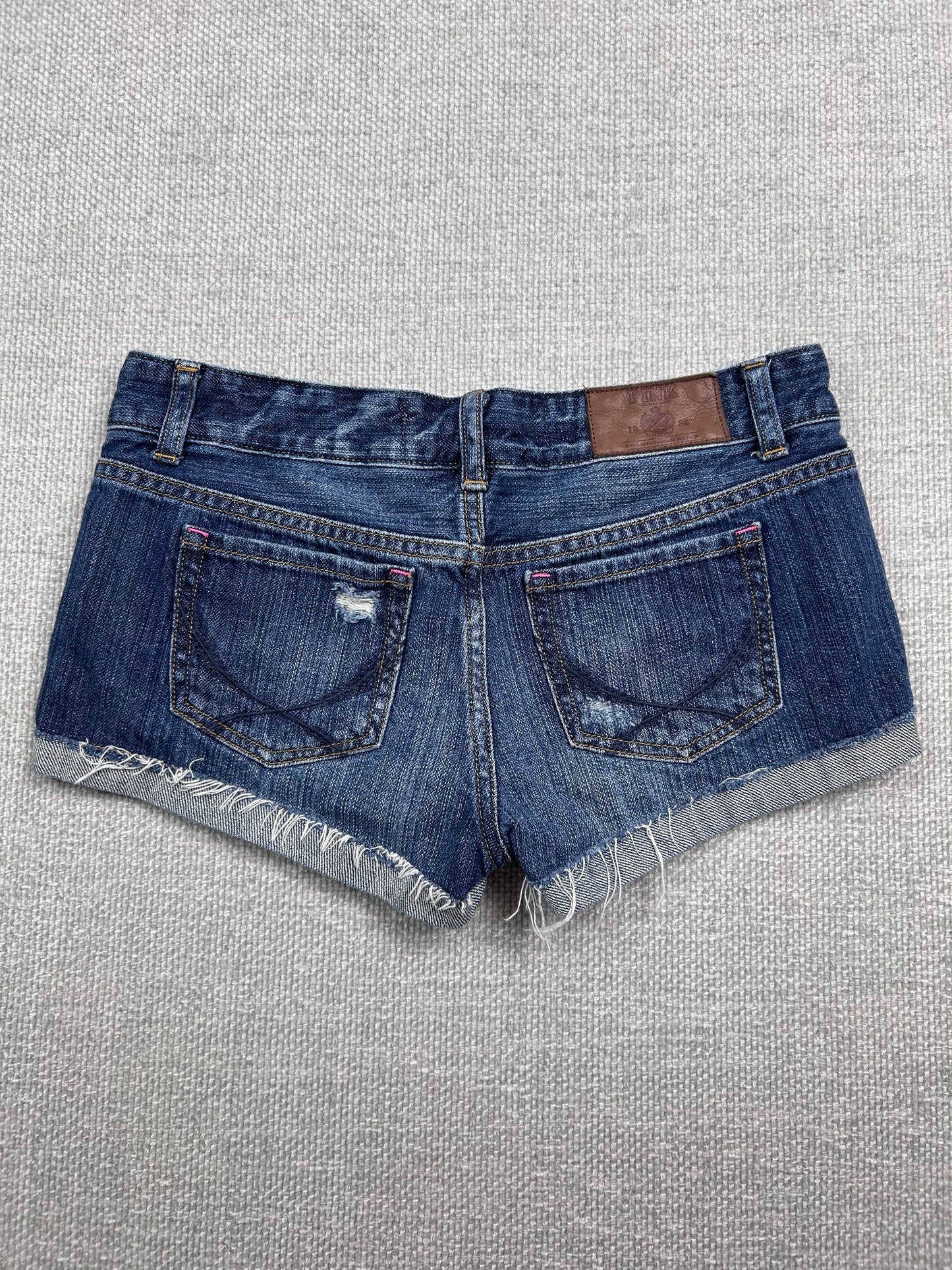 Y2K Denim Mini Shorts 28"
