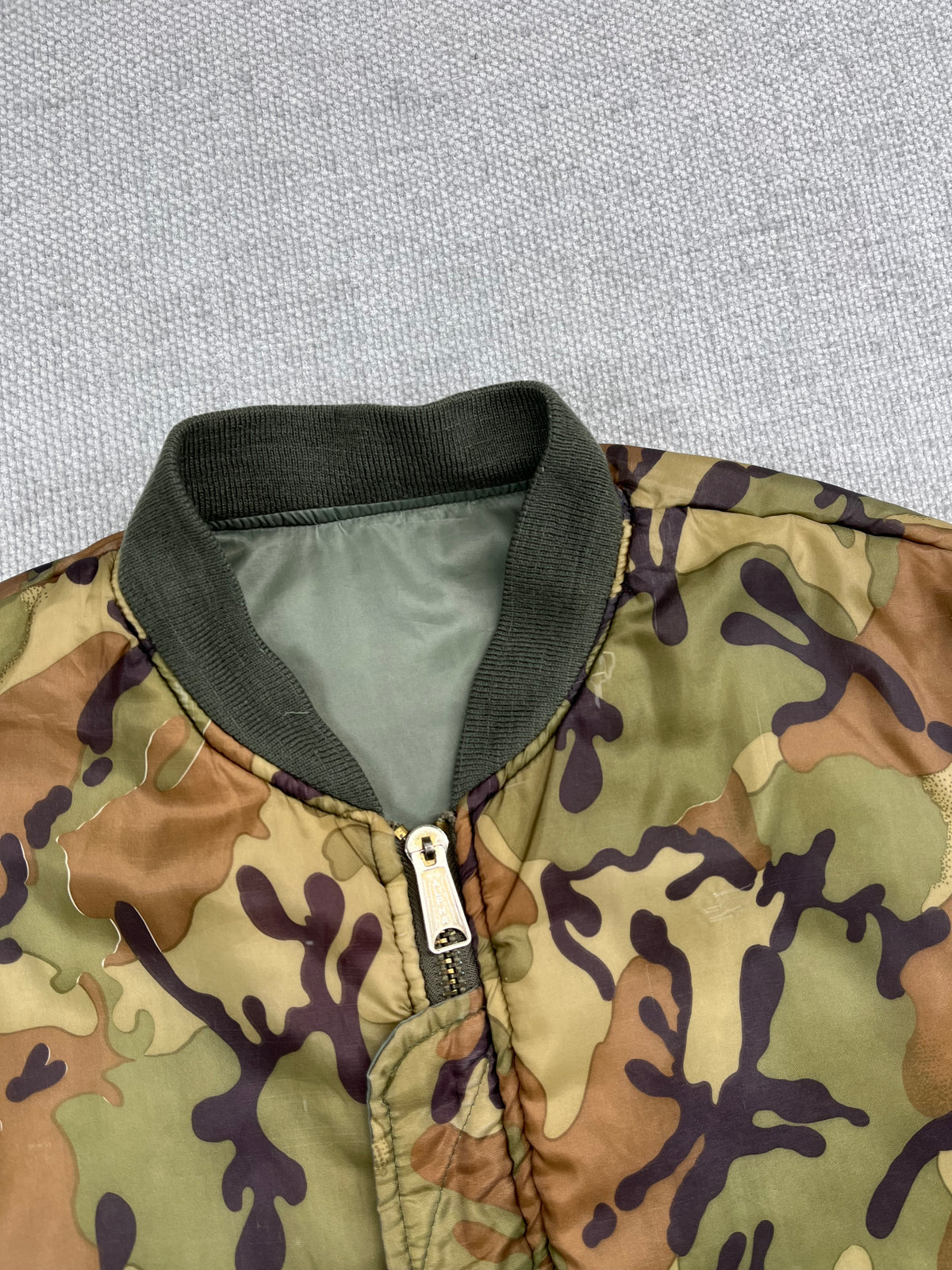 Y2K Reversible Camo Bomber Jacket