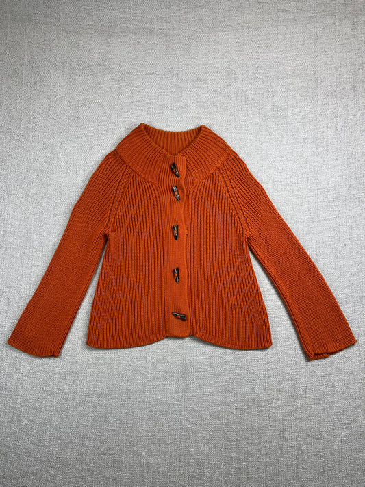 Y2K Orange Knit Sweater