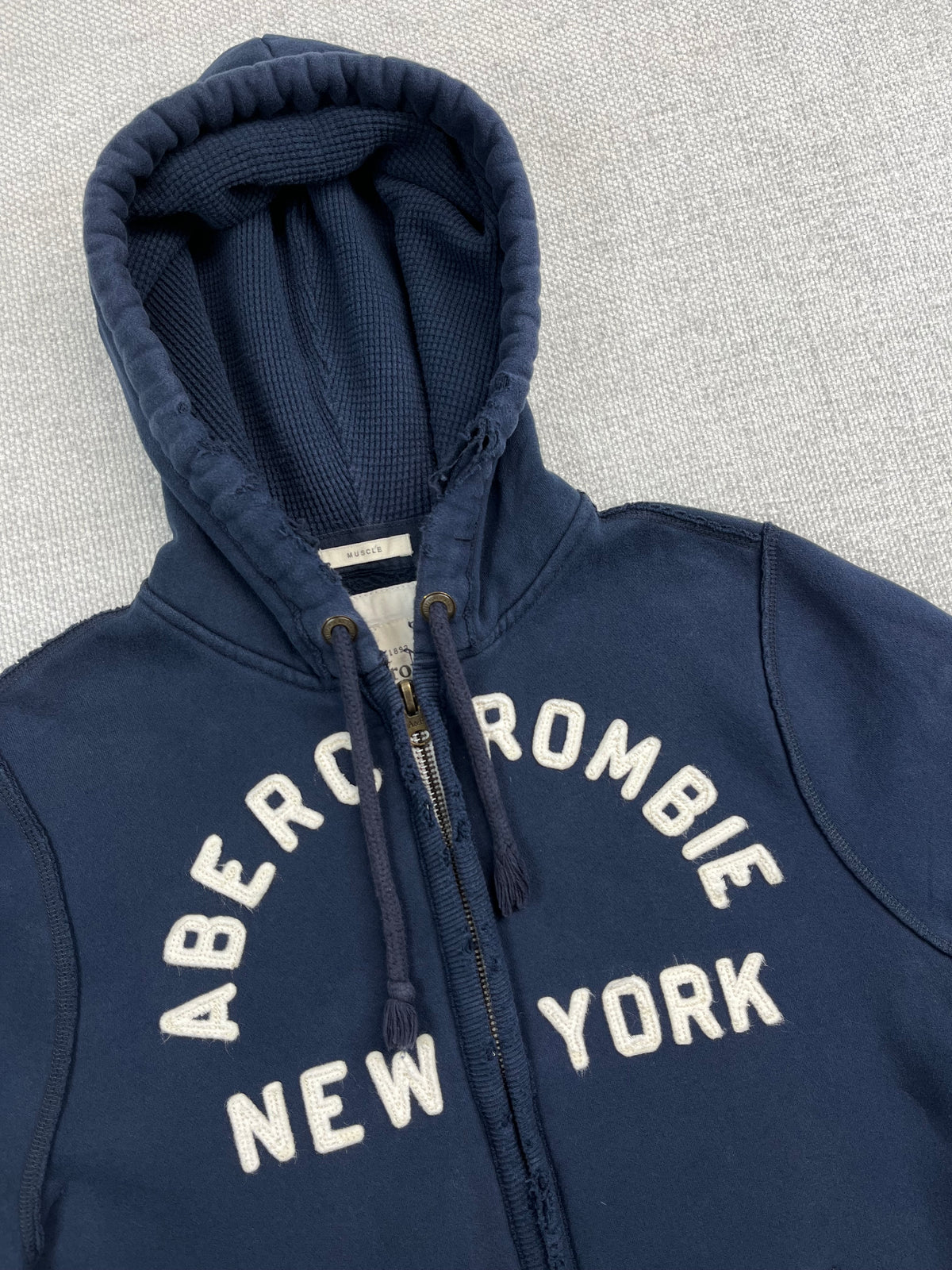 Y2K Navy Abercrombie Zip Up