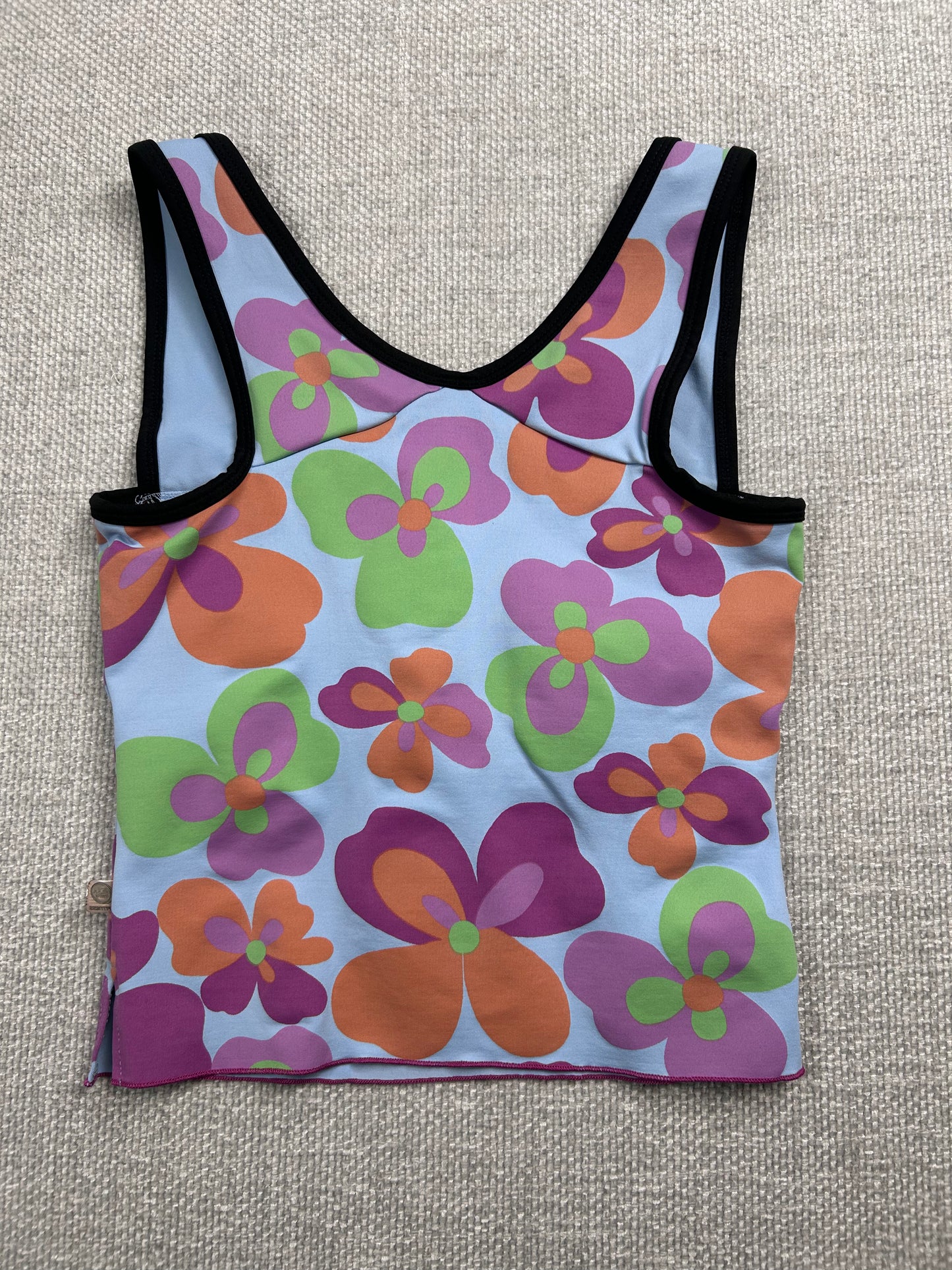 Y2K Floral Workout Top