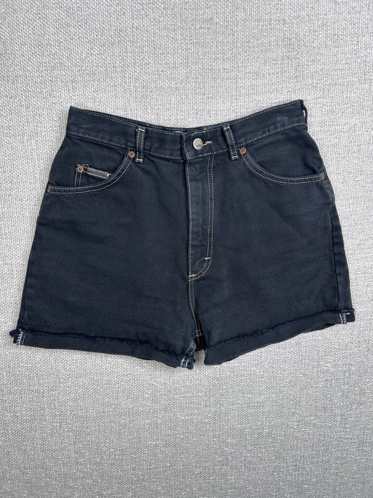 Y2K Black Denim Shorts 27”