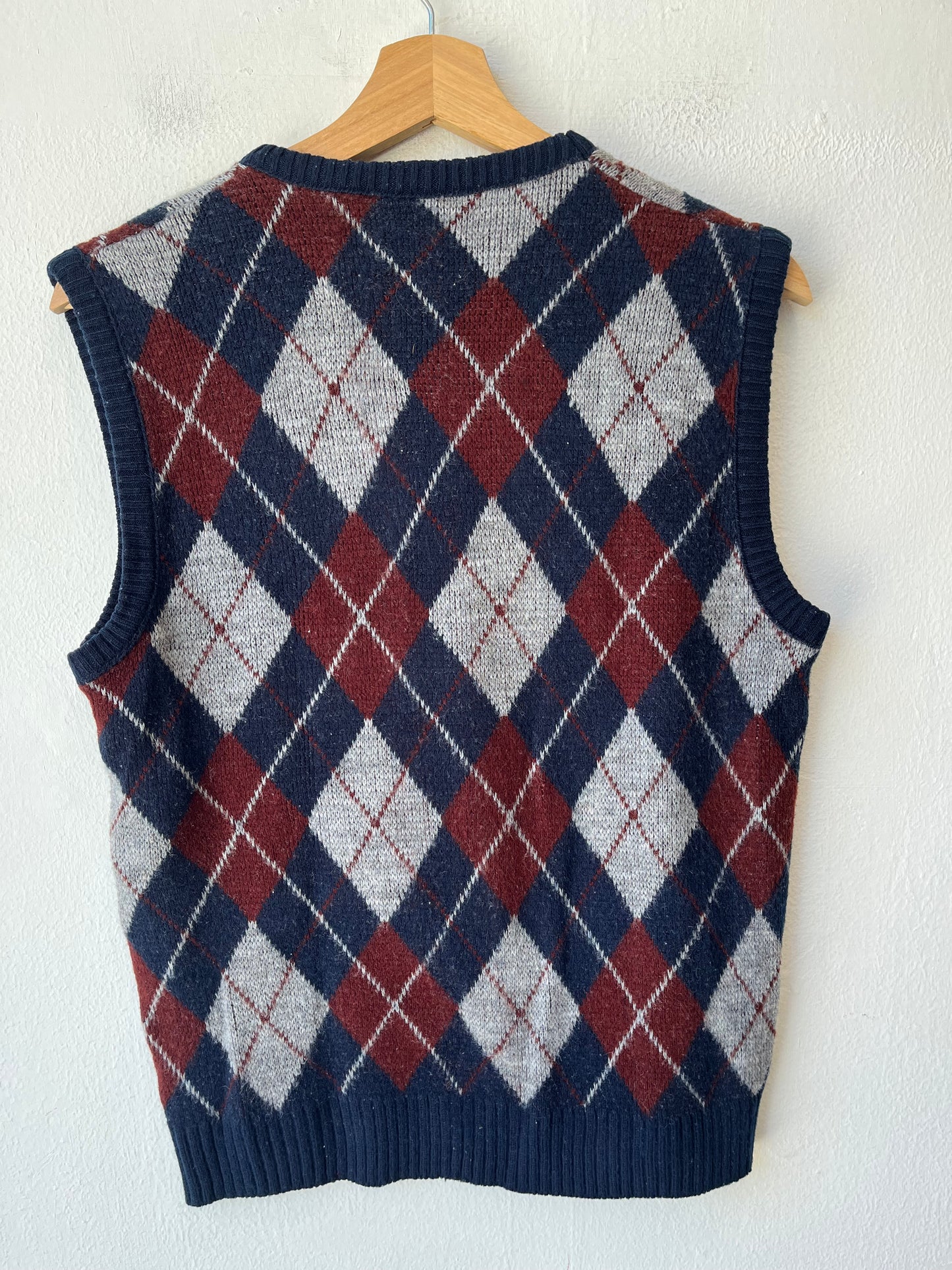 90's Le Tigré Argyle Sweater Vest