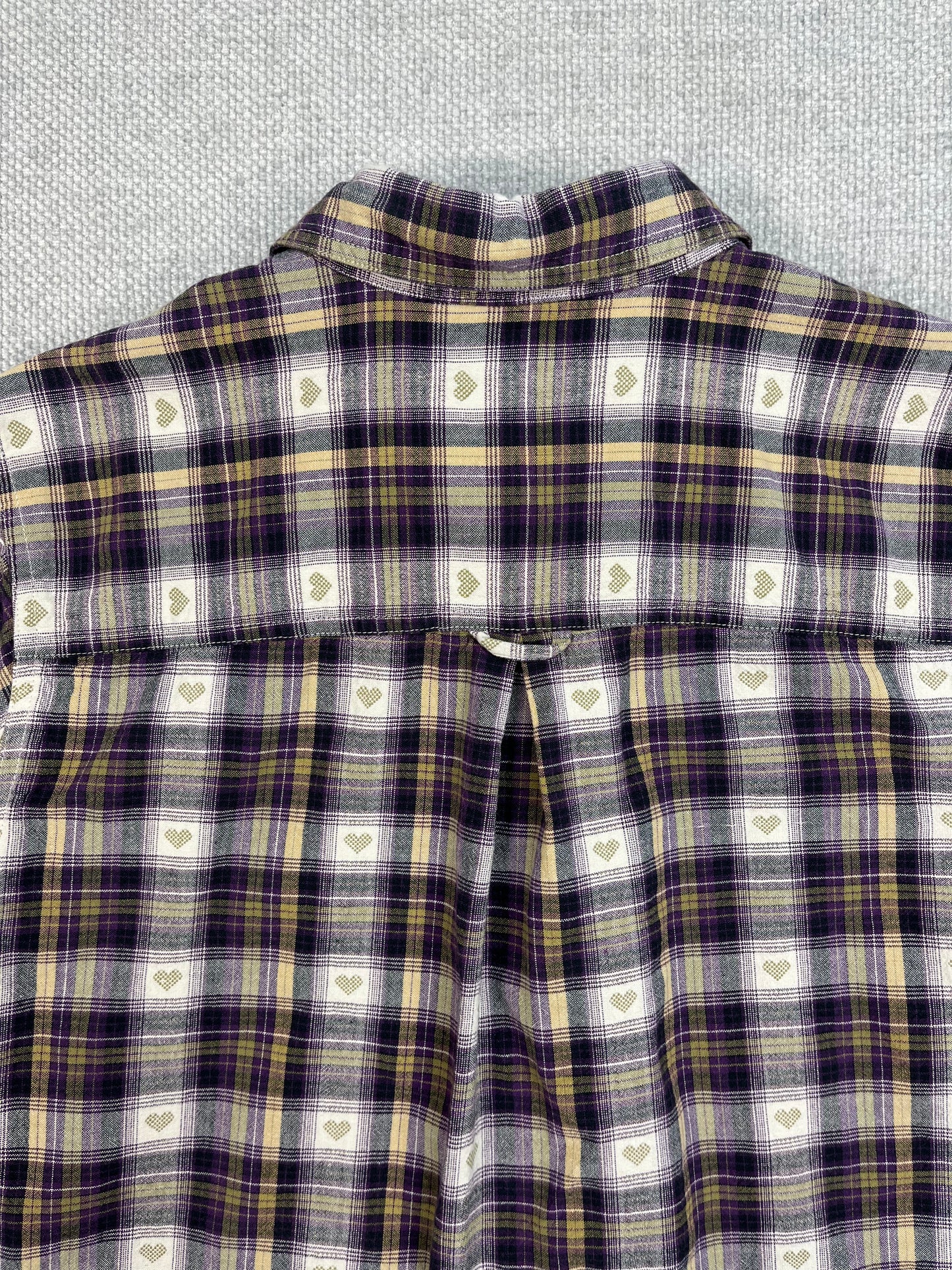 90's Heart Flannel Shirt