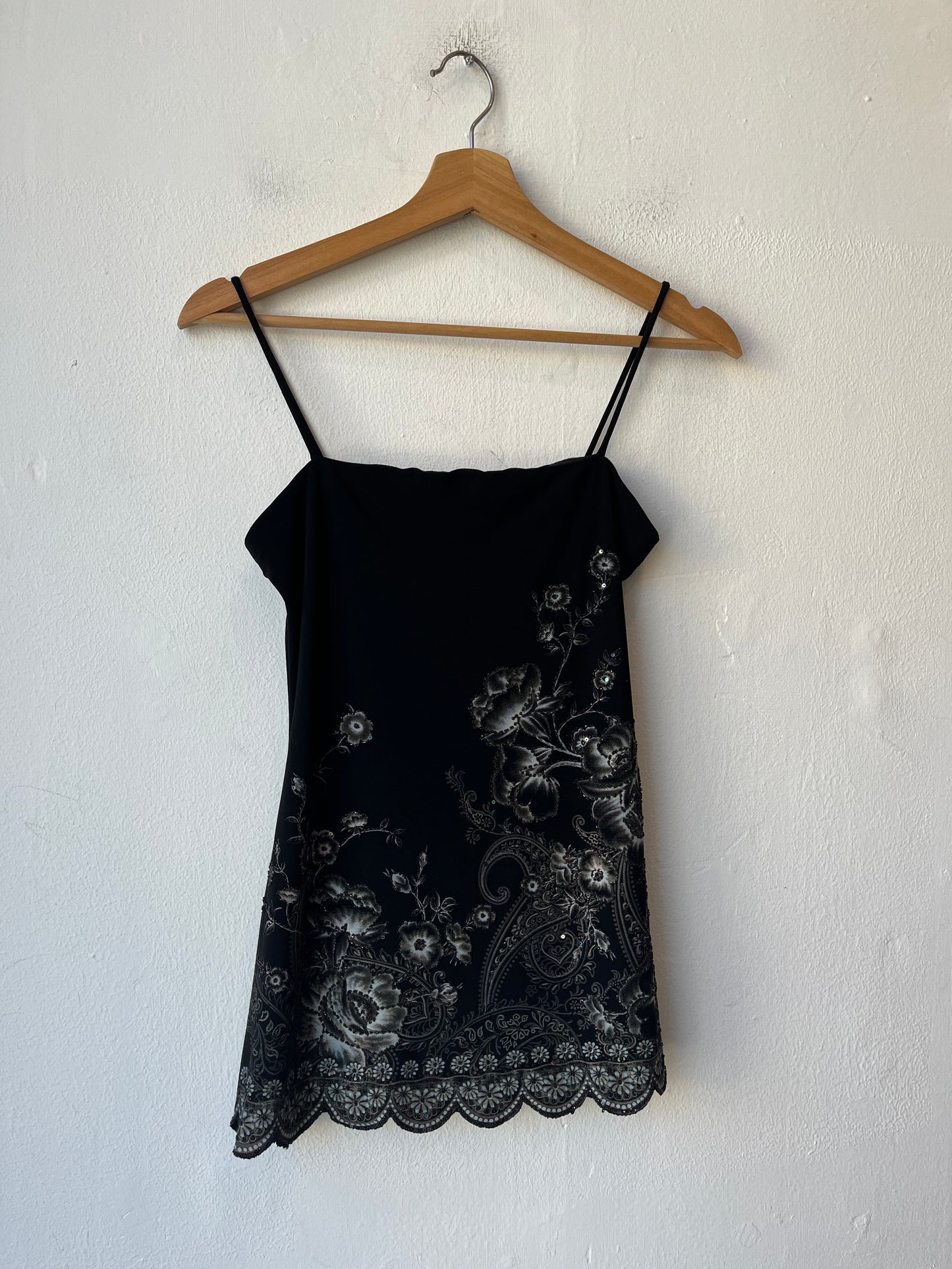 90's Sequin Floral Tank