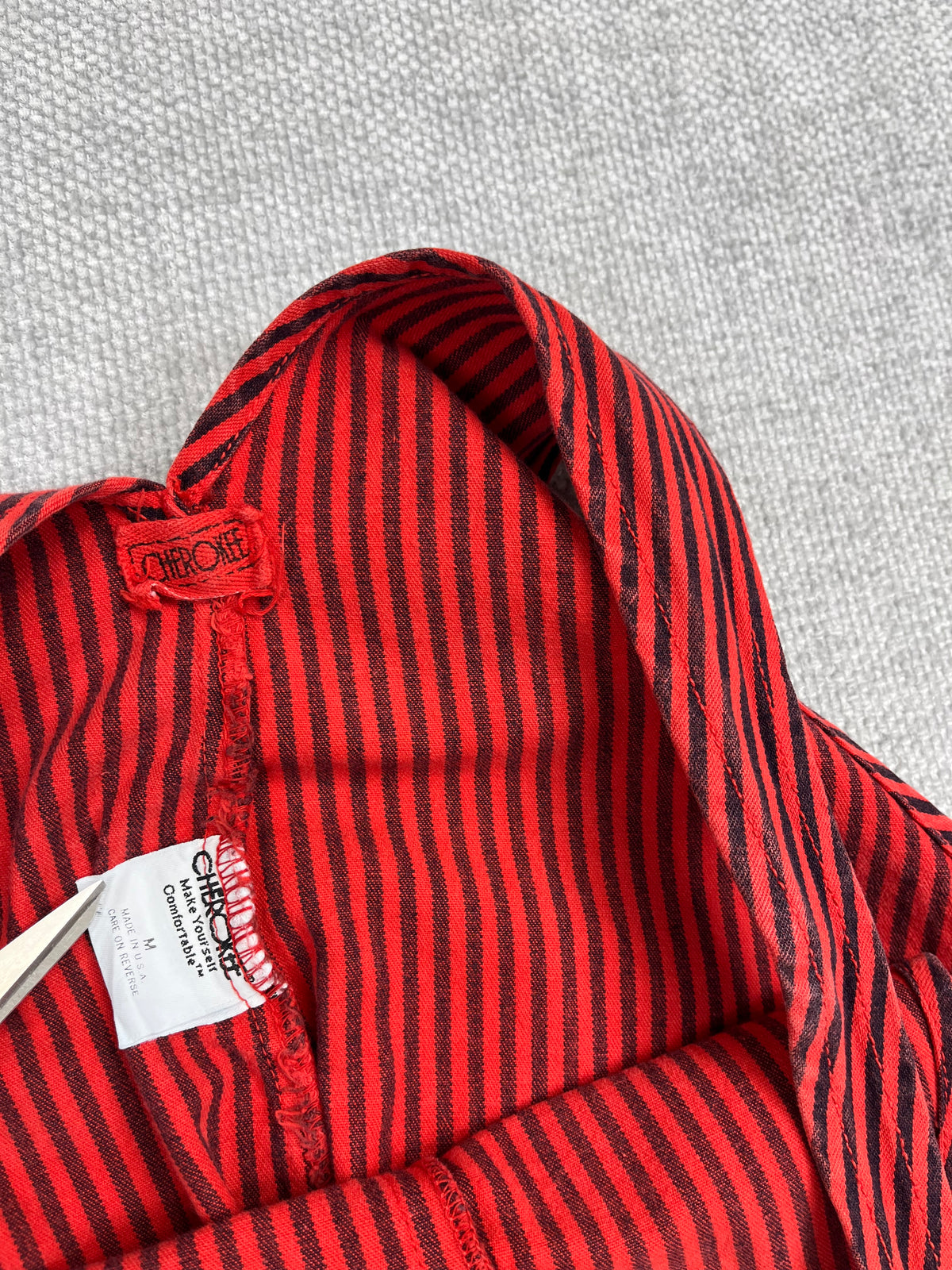90's Striped Overalls