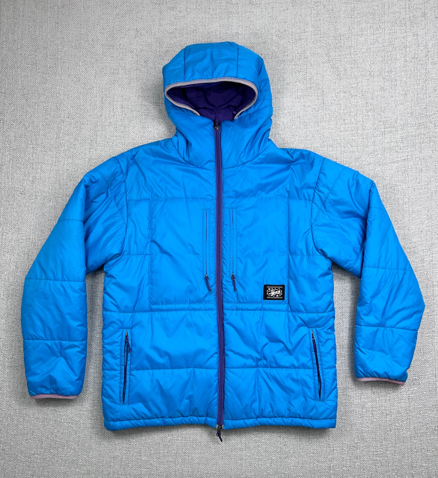 Y2K Stussy Hooded Puffer Jacket