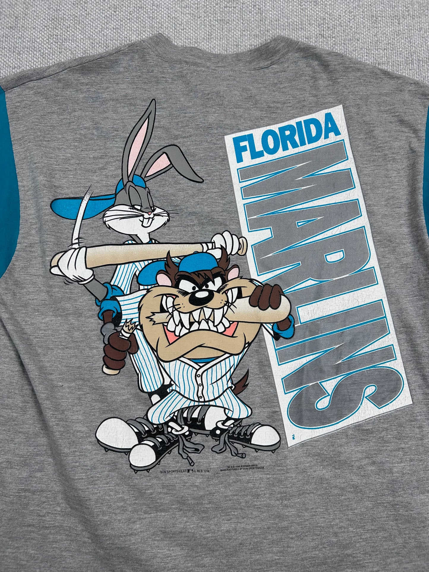 1994 Florida Marlins Taz Baseball Shirt