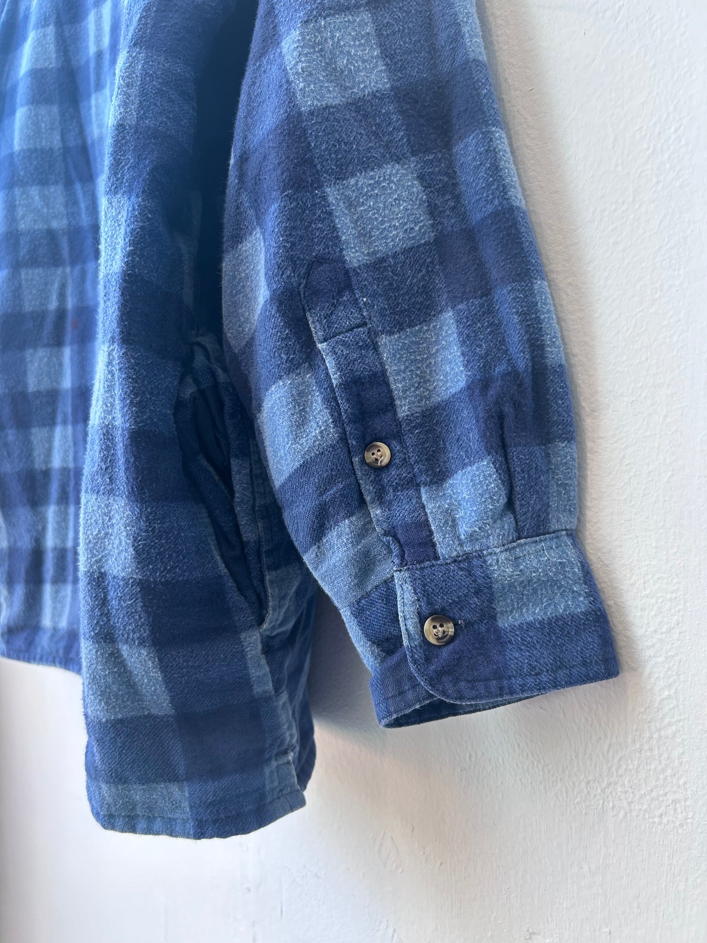 Y2K Lined Blue Flannel