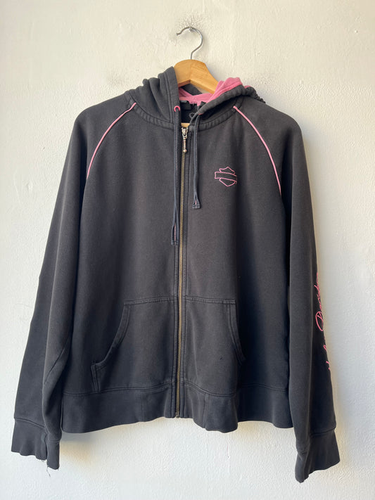 Y2K Harley Zip Up Hoodie