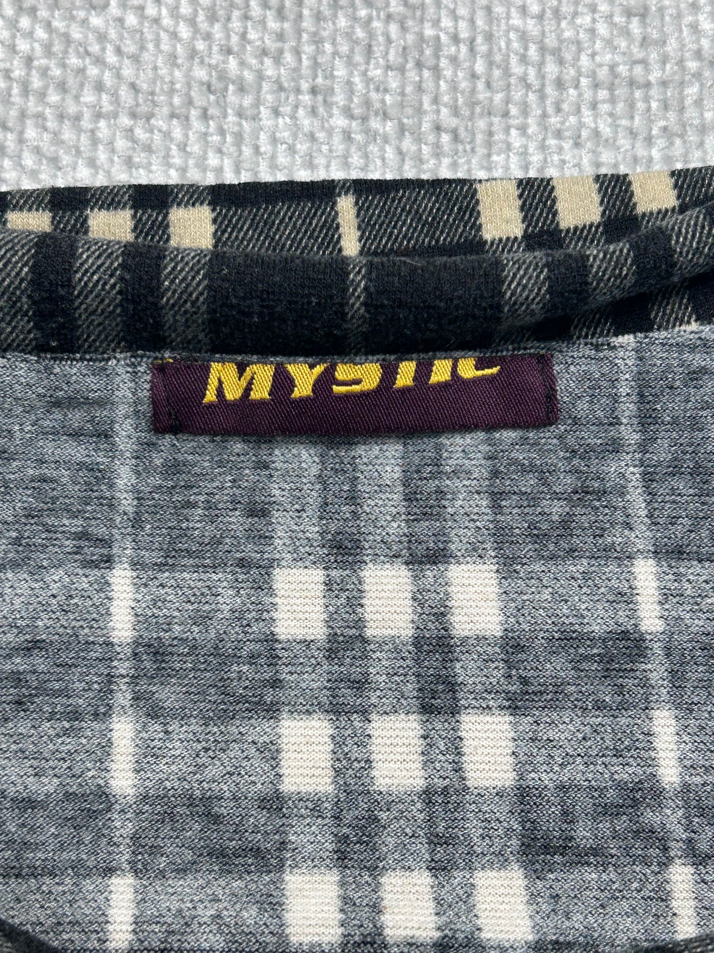 Y2K Plaid Bubble Hem Dress