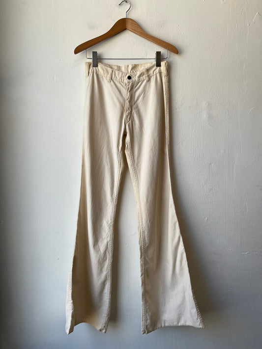 70's Cotton Bell Bottom Pants 29"