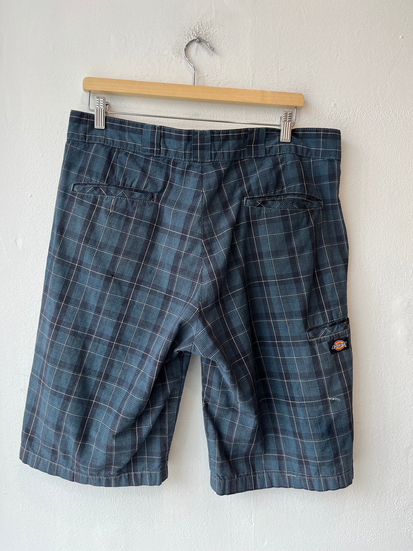 Y2K Plaid Dickies Shorts 34"
