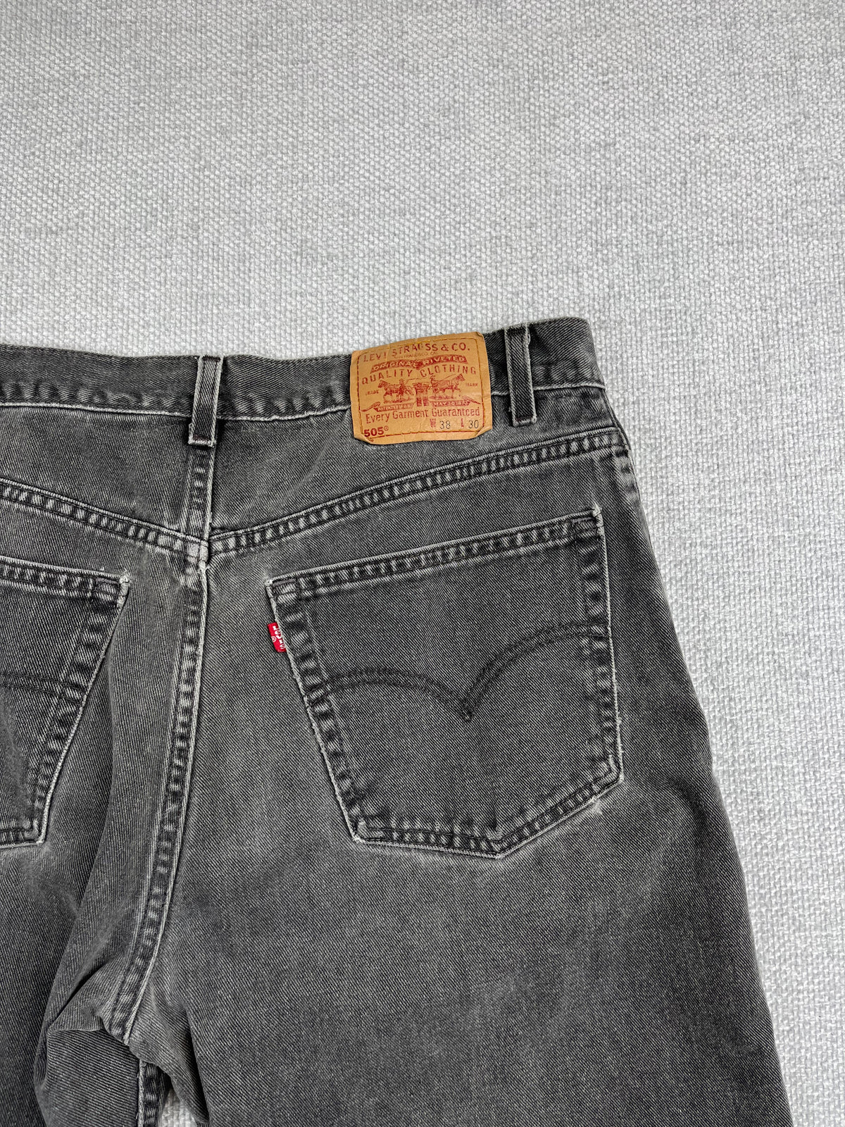 90's Levi's Black 505 Jeans 35"