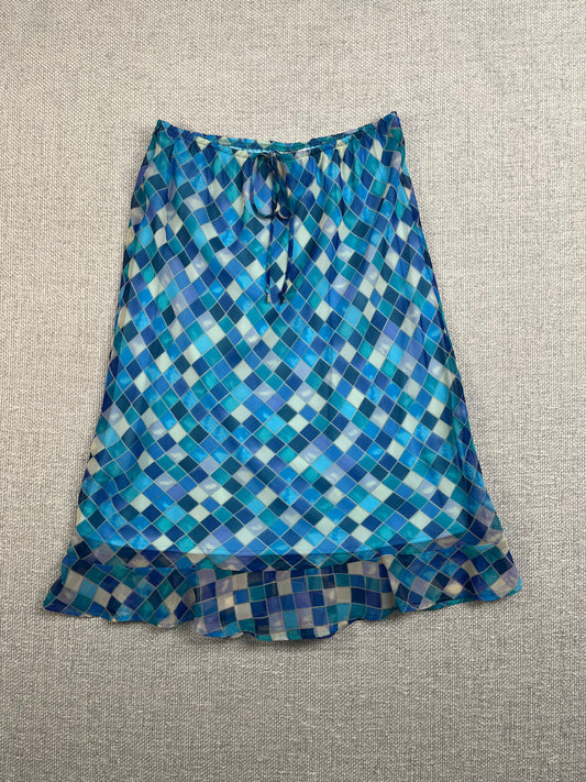 90’s Diamond Patterned Skirt 26-30”