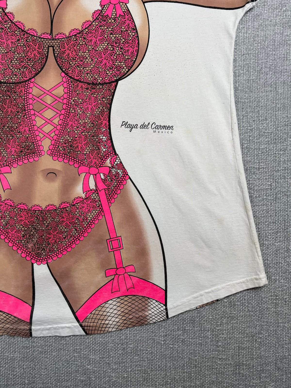 Y2K Pink Corset Playa Del Carmen Cover Up