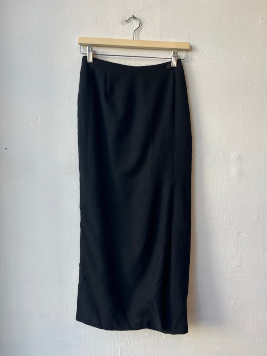 Y2K Wool Pencil Skirt 25"