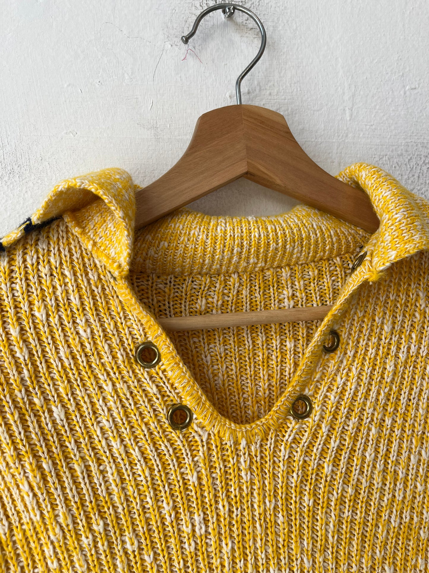 70's Knit Collared Top