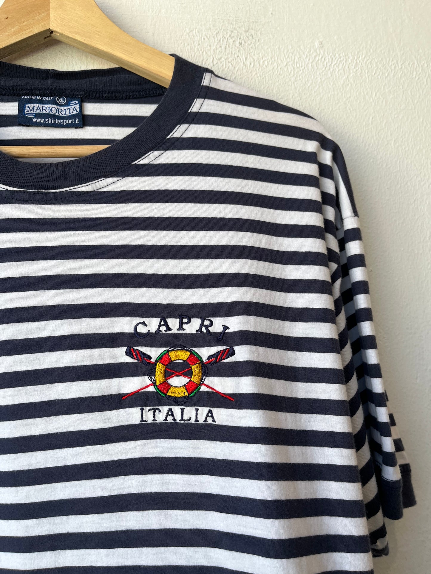 Y2K Striped Italia T-Shirt